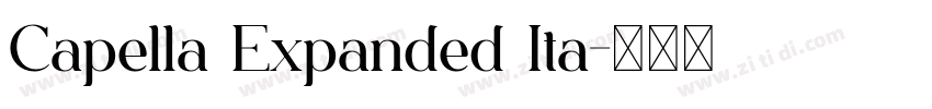 Capella Expanded Ita字体转换